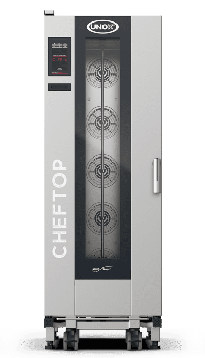 20 teglie GN 1/1 Render forno professionale combinato carrellato UNOX CHEFTOP MIND.Maps™ BIG ONE XECL-2013-E1RS.