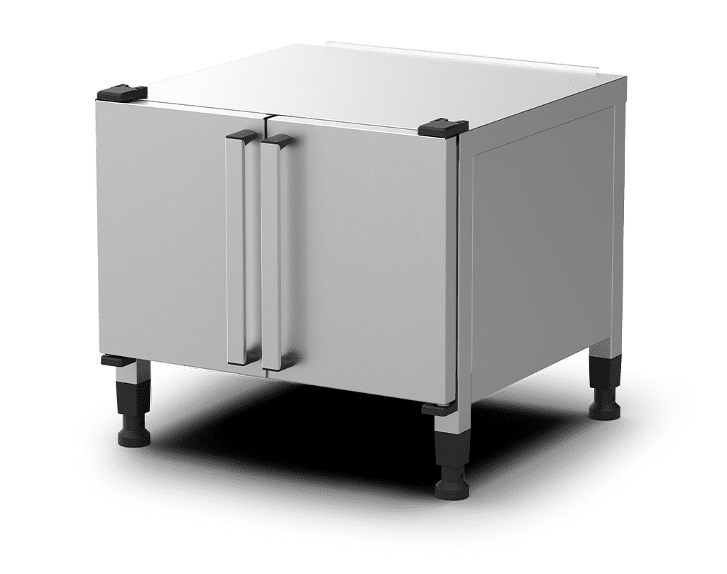 Unox Dispose d’un support de plaques et d’un espace libre pour le stockage des matériaux. XWDEA-0611-H.