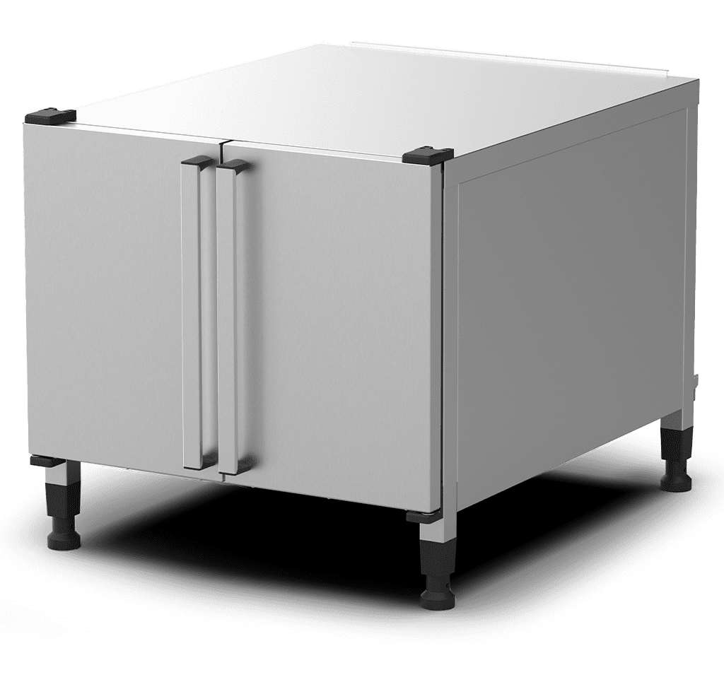 Unox Dispose d’un support de plaques et d’un espace libre pour le stockage des matériaux. XWDEA-1021-U.