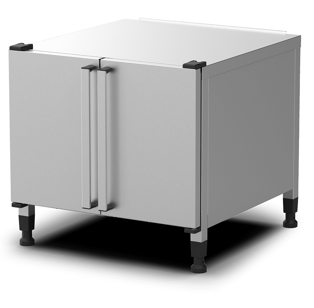 Unox Dispose d’un support de plaques et d’un espace libre pour le stockage des matériaux. XWLEA-10EF-U.