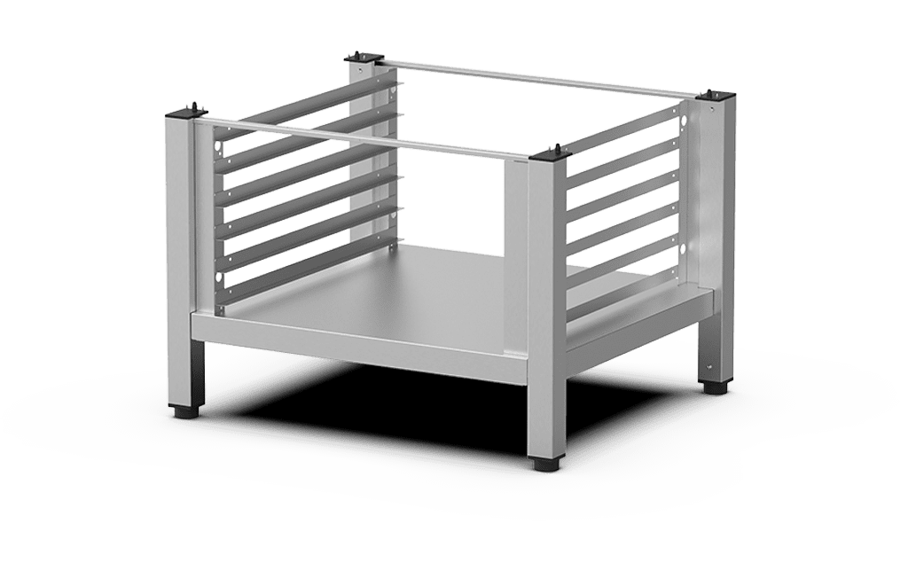 Unox Supporto per collocare il forno all’altezza perfetta per lavorare o sovrappore i forni in colonna. XEKRT-06EU-M.