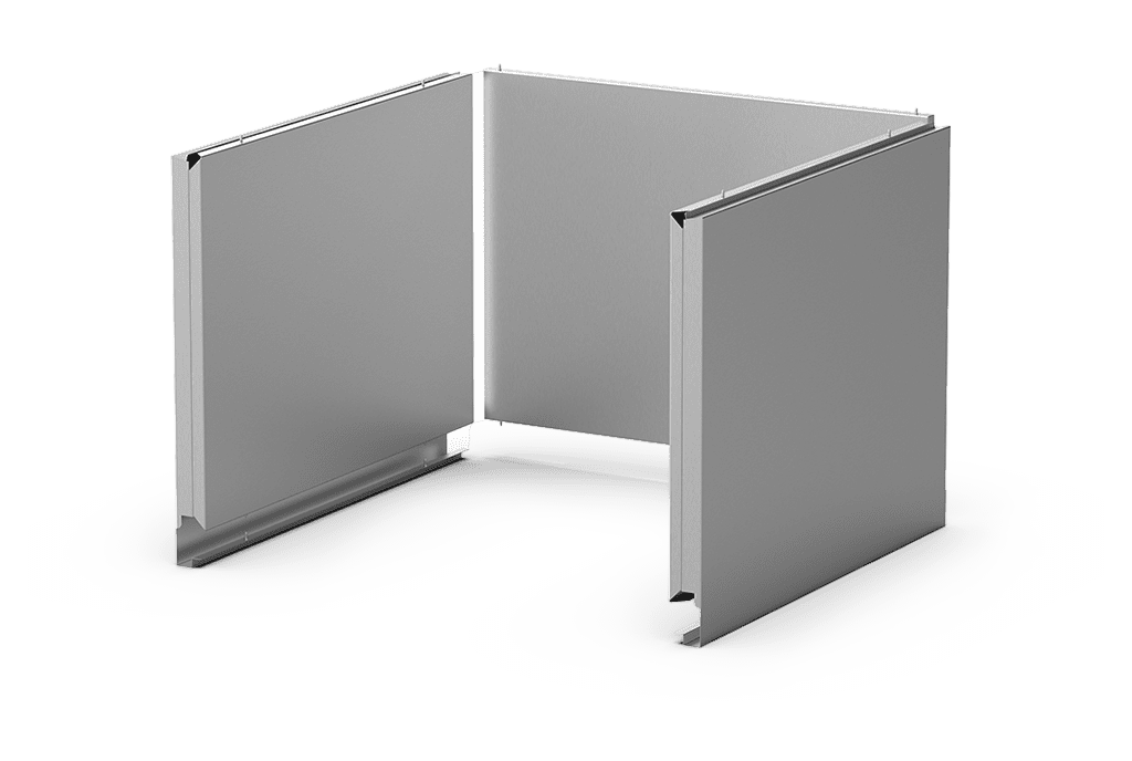 Unox Coberturas laterais para stand ultra alto. XUC235.