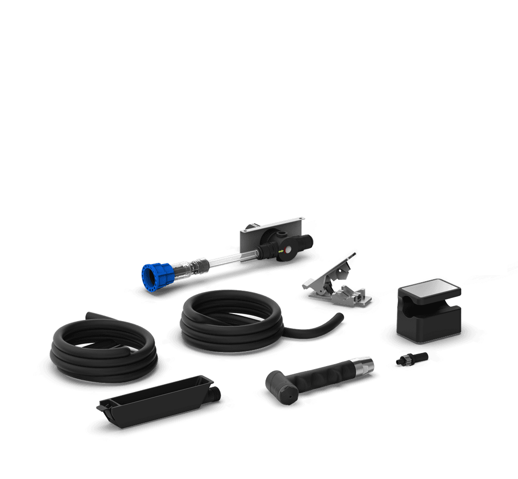 Unox Include un duș manual practic și un kit de drenaj pentru curățarea ușoară a cuptorului. XHC053.