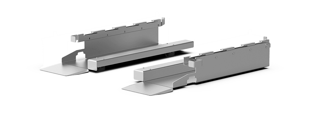 Unox This compensates for an inclination between the kitchen floor and the oven (up to 2,5%) and enables the trolley rack to be positioned correctly and safely inside the oven. XUC163.