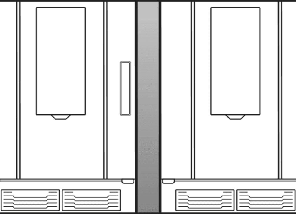 Unox It contains all the necessary parts for the correct installation of two side-by-side SPEED-X™ ovens. XUC198.