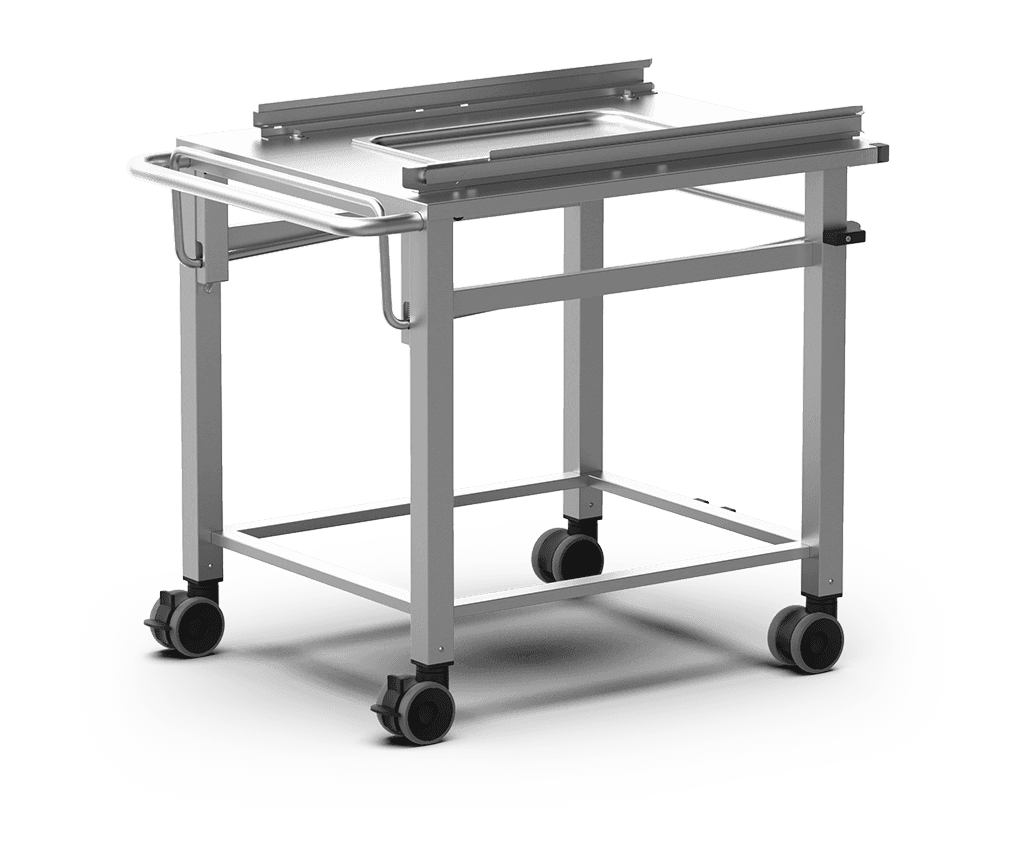 Unox It allows the tray holder basket to move and its succesful coupling with the oven and the stand or the neutral cabinet. XWDYA-0021.