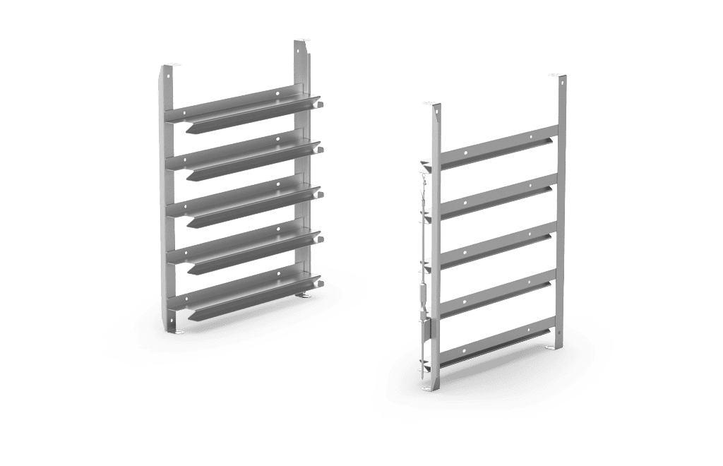 Unox Consente di utilizzare sia teglie GN1/1 sia teglie 600x400. XUC065.