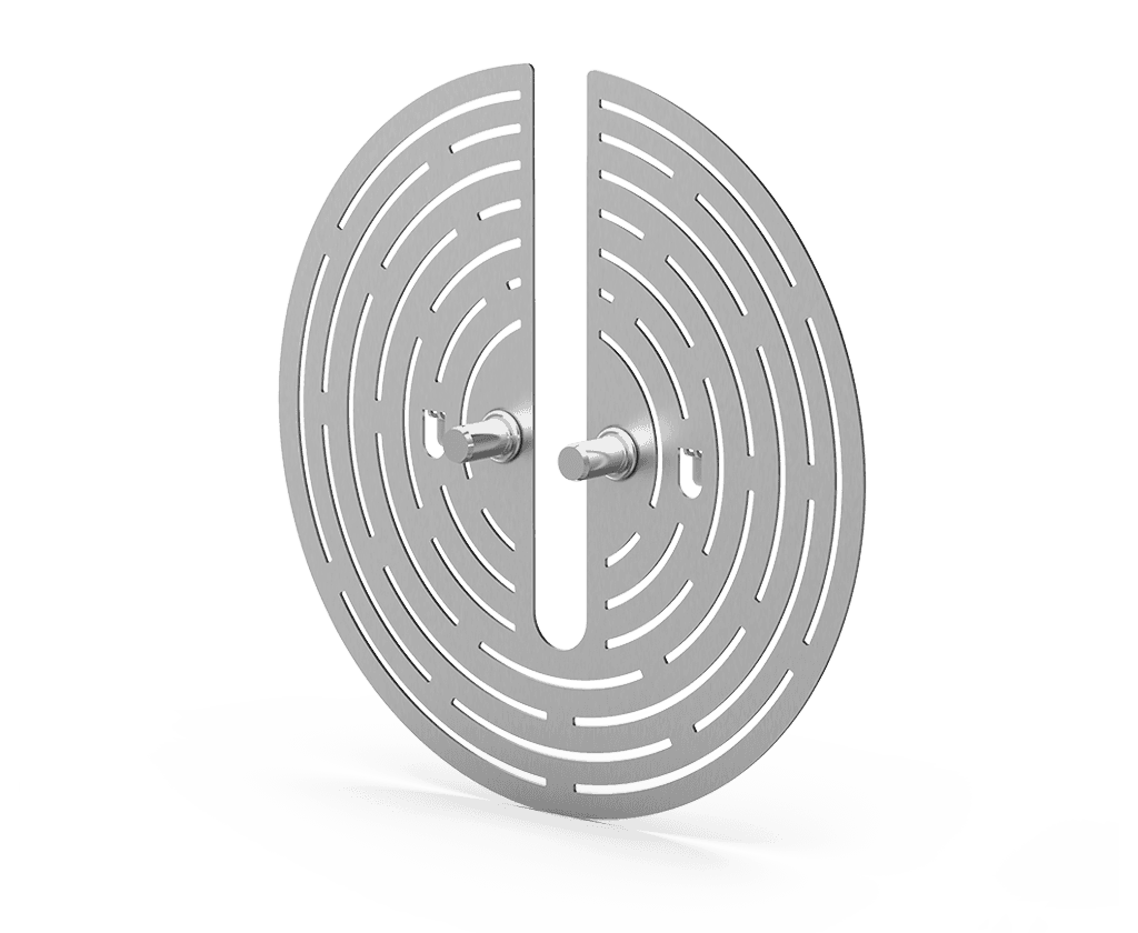 Unox Luchtstroomschot plaat aan te brengen op de zuigventilator. Hiermee kunt u zelfs de meest delicate gebakjes bakken. Gebruik 1 schotplaat voor elke ventilator. XC606.