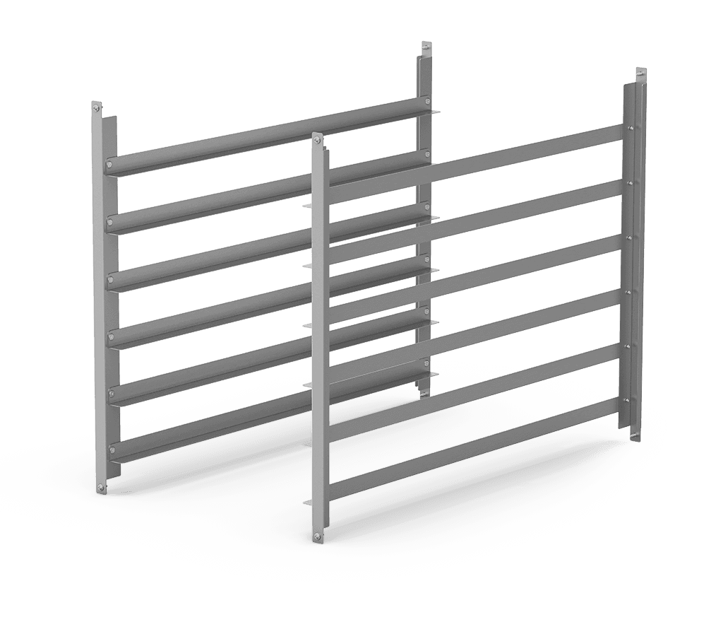 Unox Zijdelingse steunen, 7 trays. XR727.