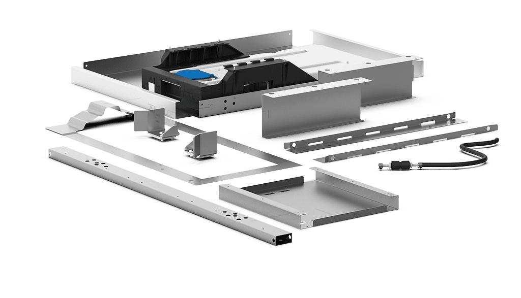 Unox Hiermee kan de trolley veilig aan het onderstel worden gekoppeld. XWVYC-CR11.