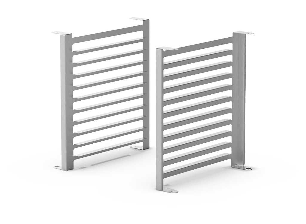 Unox Dette kit indeholder alt hvad du behøver for at installere sidestøtter, der giver dig mulighed for at bruge GN1/2 plader i stedet for 460x330 plader. XUC086.