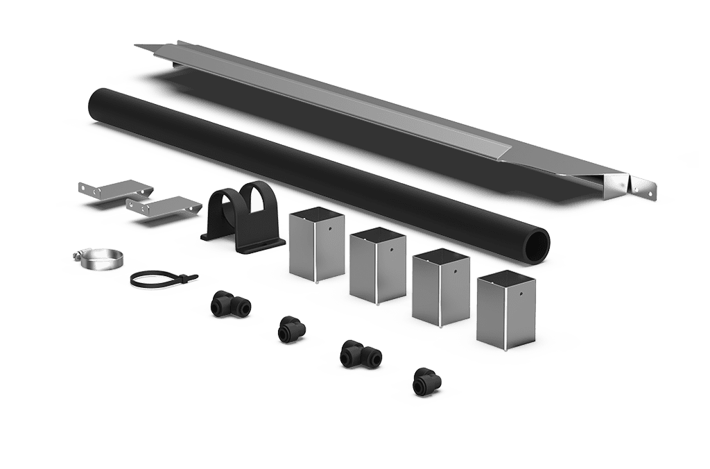 Unox Il contient toutes les pièces nécessaires à l'installation correcte et à la superposition de deux fours électriques. XC646.