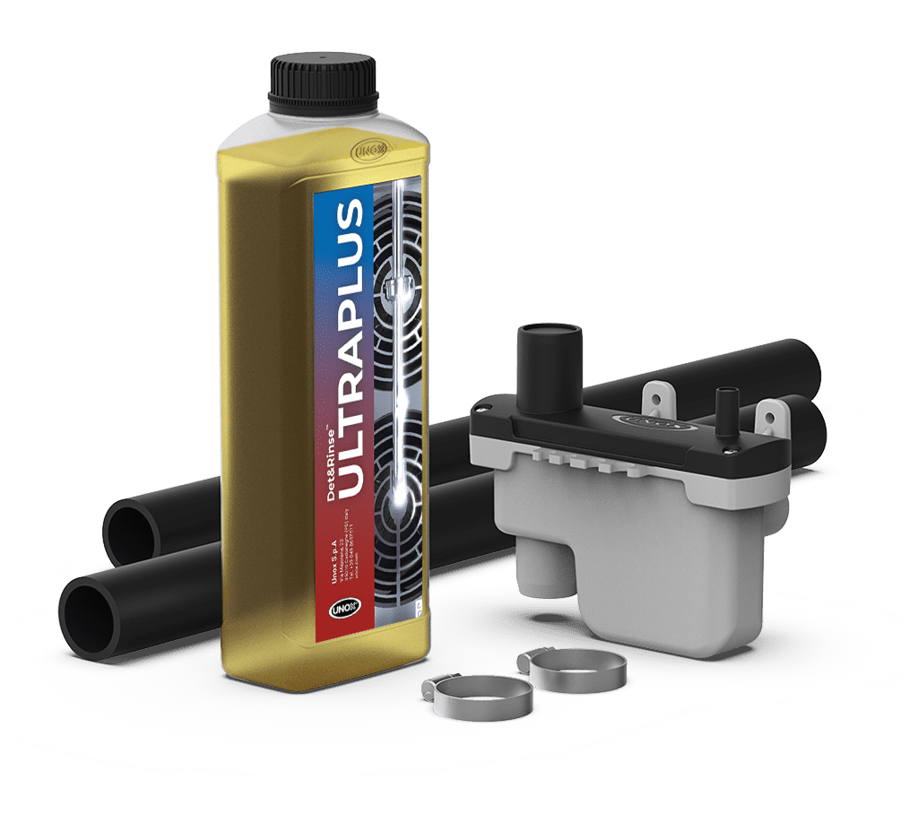 Unox Contient toutes les pièces nécessaires à l’installation correcte d’un seul four et d’une bouteille de détergent DET&Rinse™ ULTRAPLUS (1 litre) UN 1824, 8, II - ADR quantité limitée. XUC001-DRU.