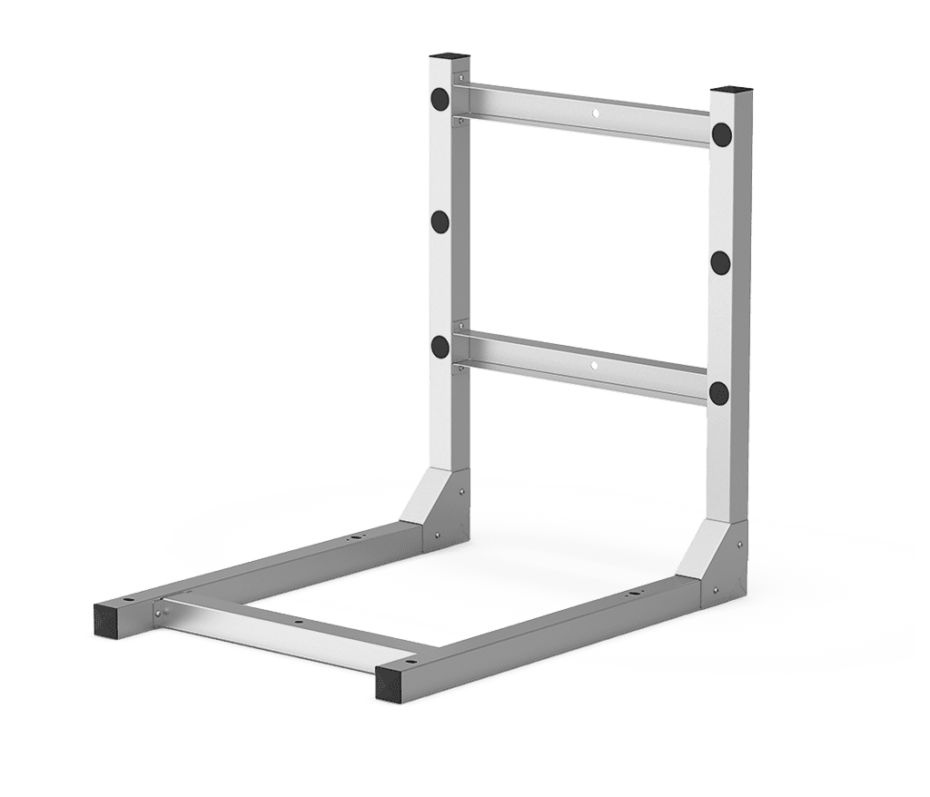 Unox Support pour l’installation du four mural. Avant de procéder à l’assemblage, il est nécessaire de vérifier auprès d’un professionnel qualifié (architecte/ingénieur civil) les caractéristiques structurelles du mur pour vérifier sa compatibilité avec les forces et les moments générés par l’ensemble installé. XUC176.