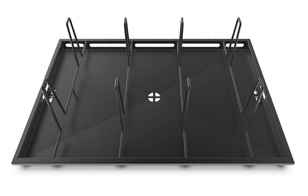 POLLO.BLACK bandeja profesional Unox para asado y estofado 660x460, 600x400, 18"x26", GN 2/1 GRP570.