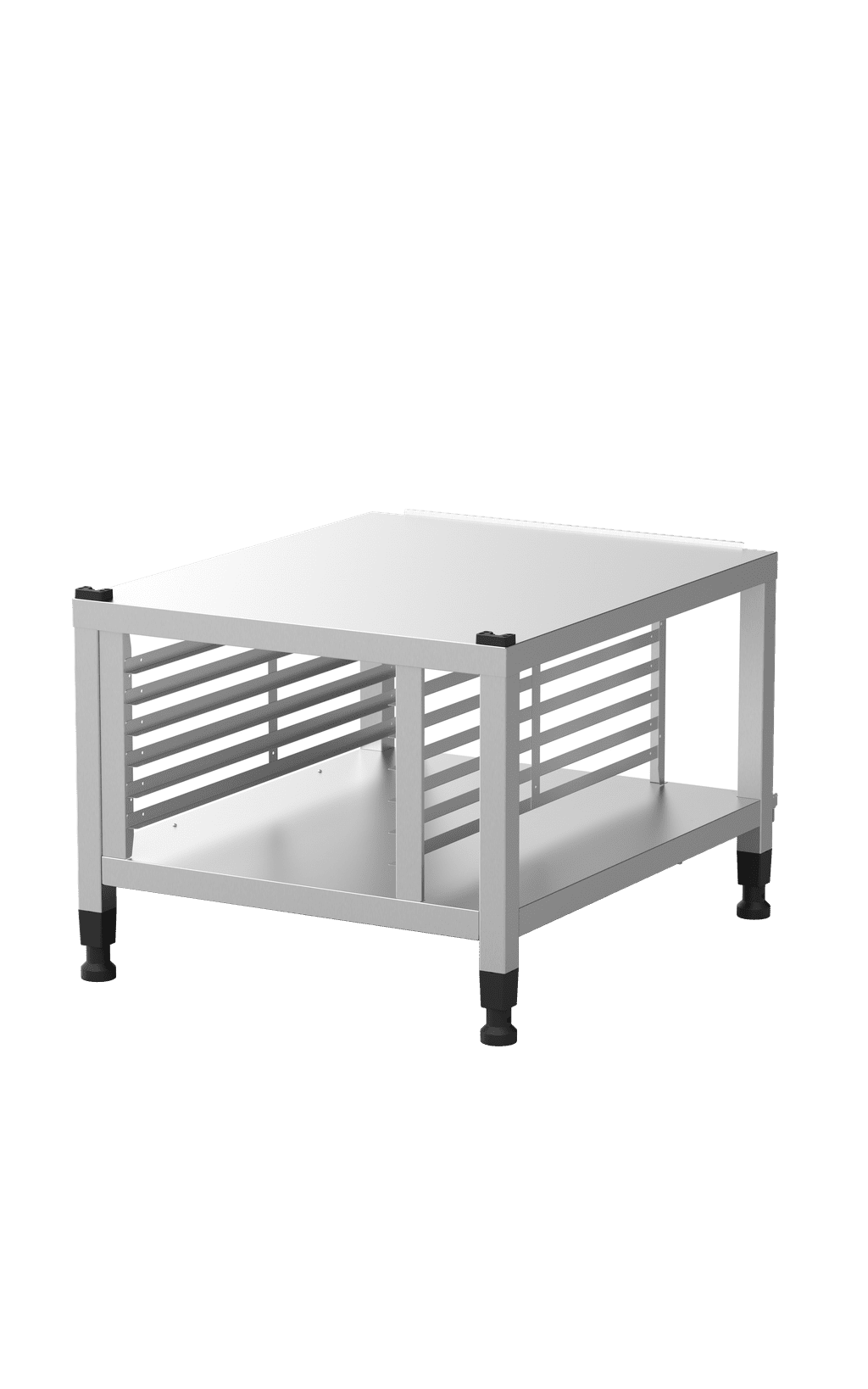 Unox Die praktische Halterung ist ideal, um Bleche sicher zu verstauen und bringt Ihren Ofen auf die perfekte Arbeitshöhe. XWDRA-0621-H.