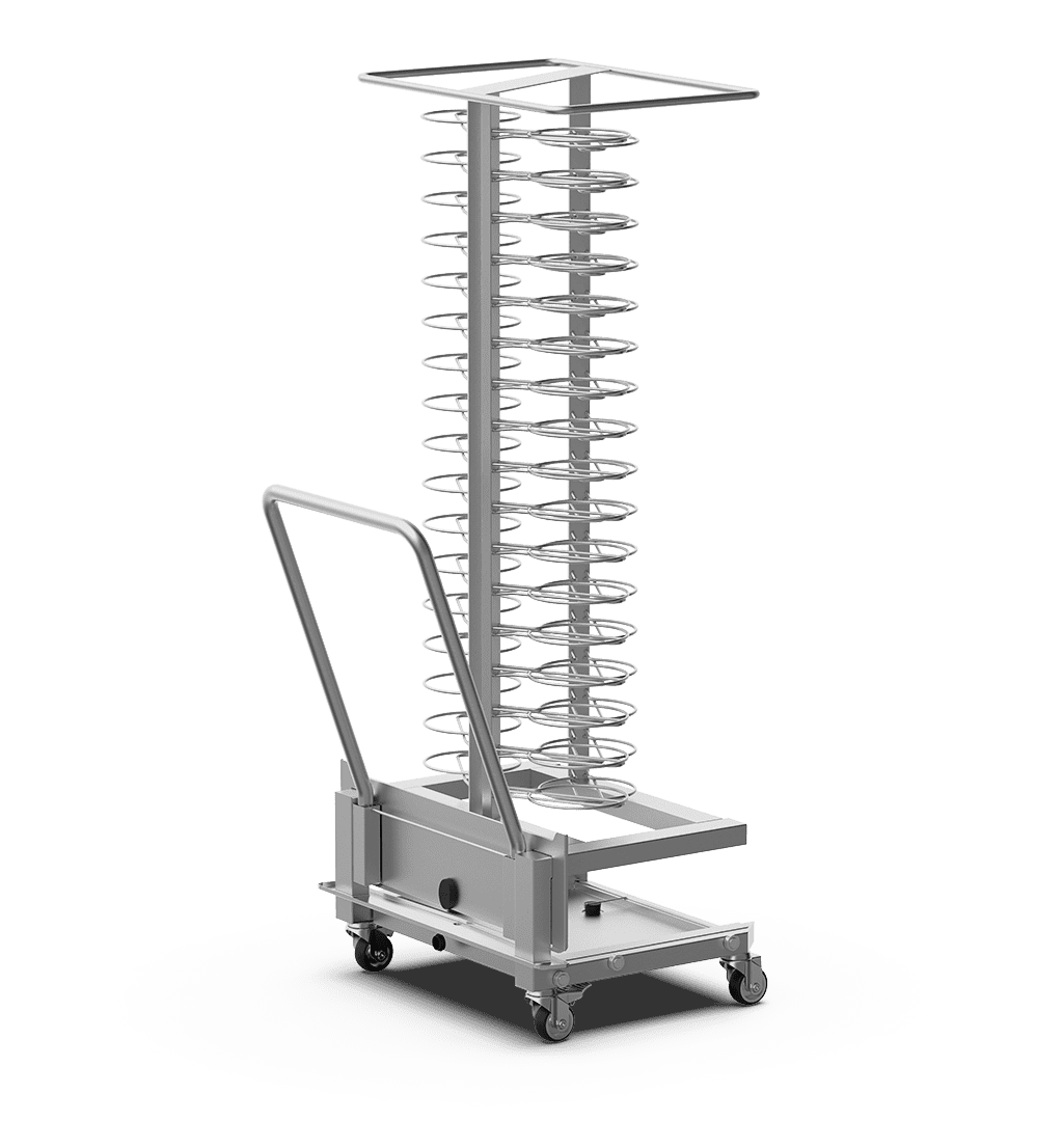 Unox Trolley em aço AISI 304 para a regeneração de pratos. XCP1001.
