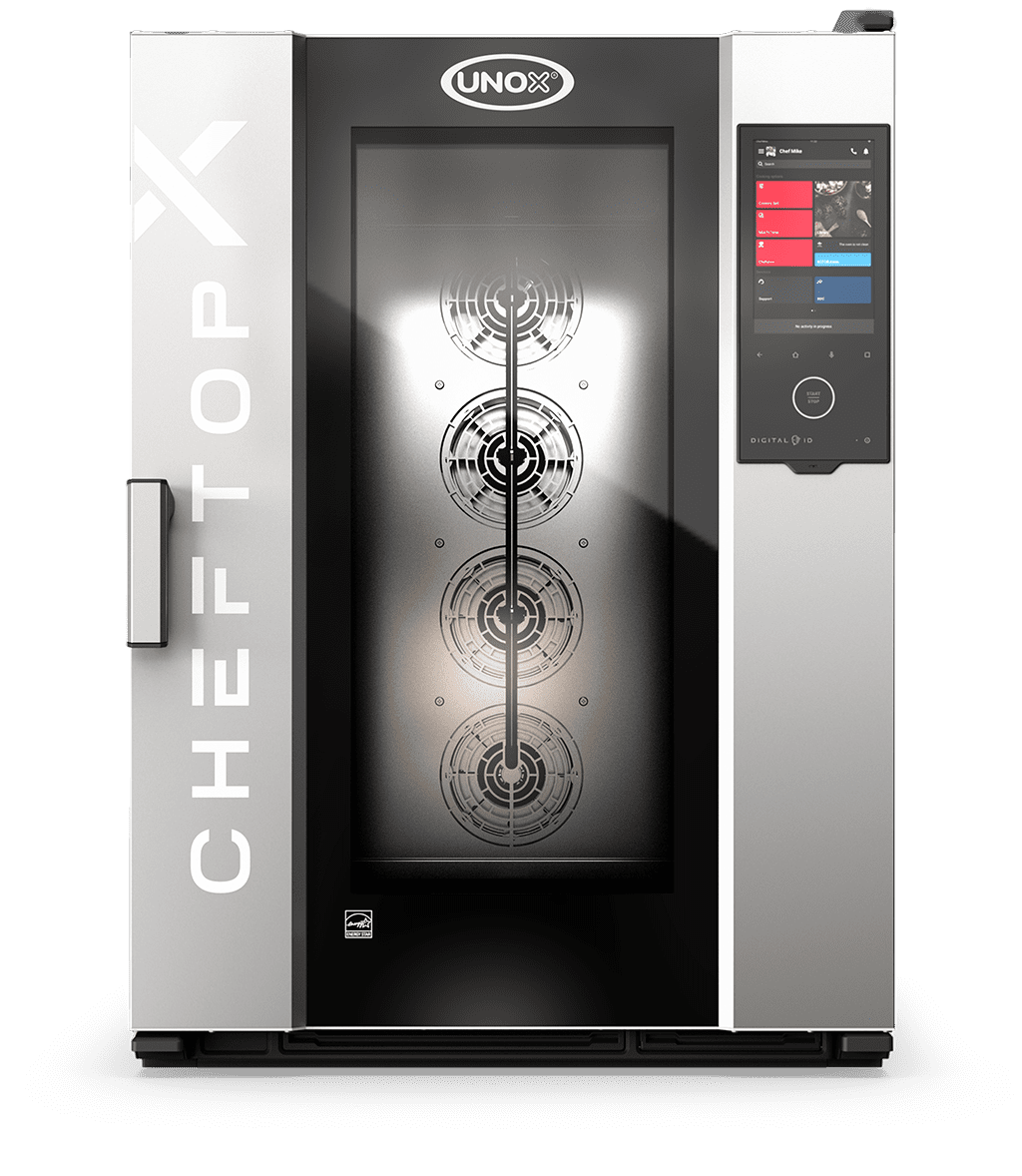 10 trays 18"x26" Render of UNOX CHEFTOP-X™ commercial combi oven XADA-10FS-EXLS.