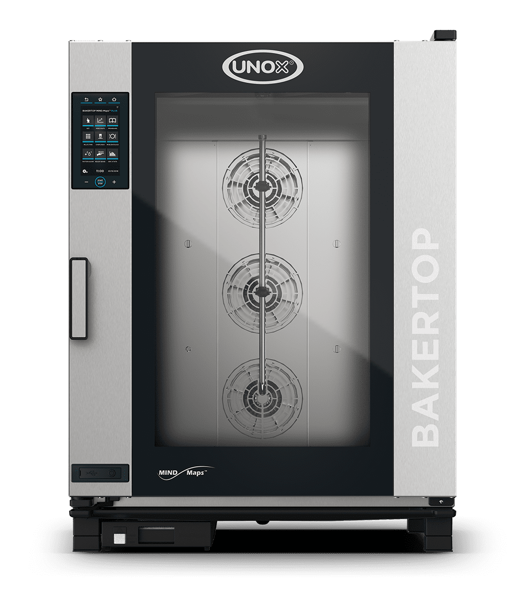 10 trays 600x400 Render of UNOX BAKERTOP MIND.Maps™ PLUS commercial combi oven XEBC-10EU-EPLM.