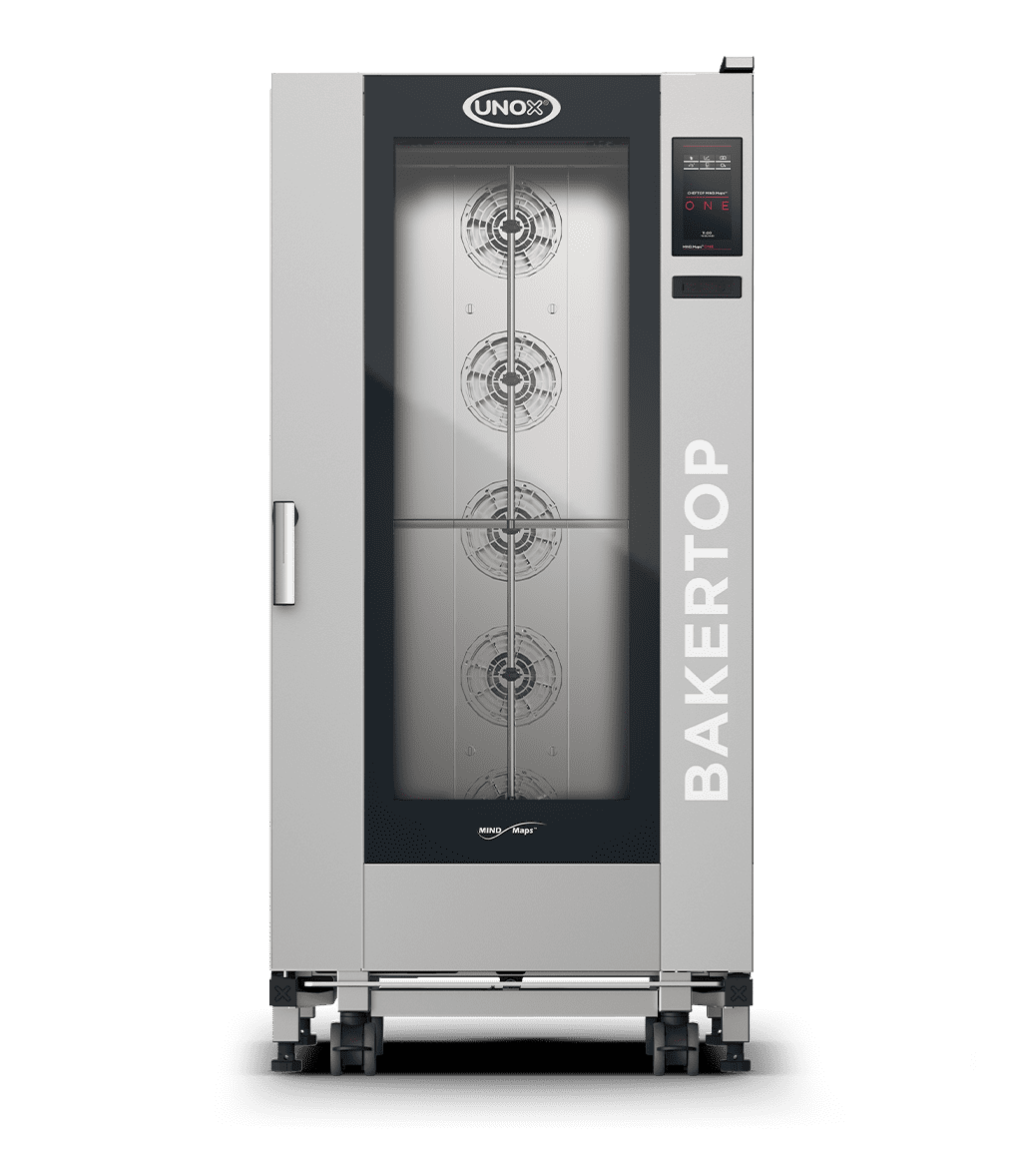 16 trays 600x400 Render of UNOX BAKERTOP MIND.Maps™ ONE commercial combi oven XEBL-16EU-E1LS.
