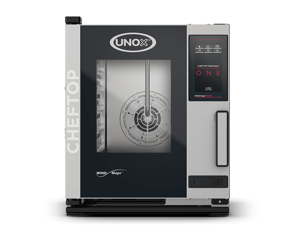 5 vsuvů GN 2/3 Obrázek profesionální konvektomat UNOX CHEFTOP MIND.Maps™ ONE XECC-0523-E1RM.