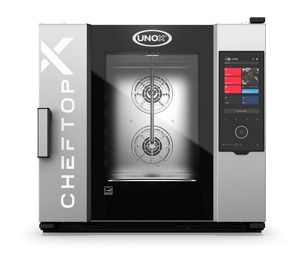 6 盘 GN 2/1 UNOX CHEFTOP-X™ 商用组合烤箱效果图 XEDA-0621-EXLS-POE.