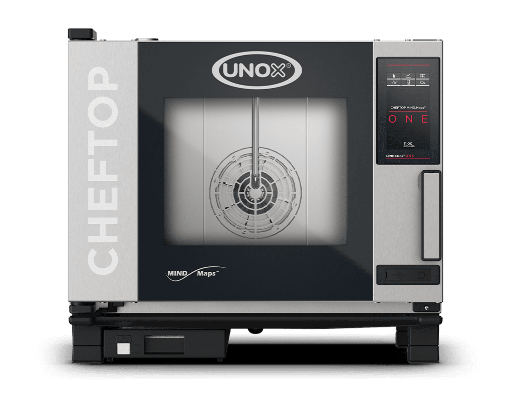 5 vsuvů GN 1/1 Obrázek profesionální konvektomat UNOX CHEFTOP MIND.Maps™ ONE XEVC-0511-E1RM.