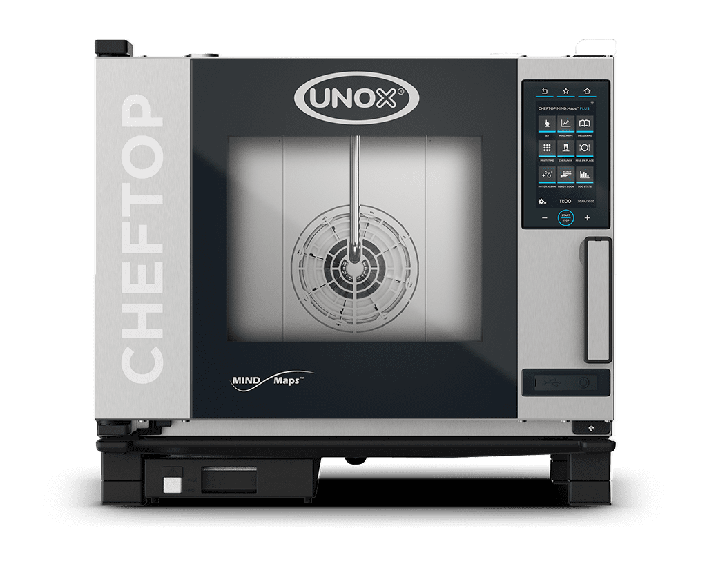 5 vsuvů GN 1/1 Obrázek profesionální konvektomat UNOX CHEFTOP MIND.Maps™ PLUS XEVC-0511-EPRM-MS.