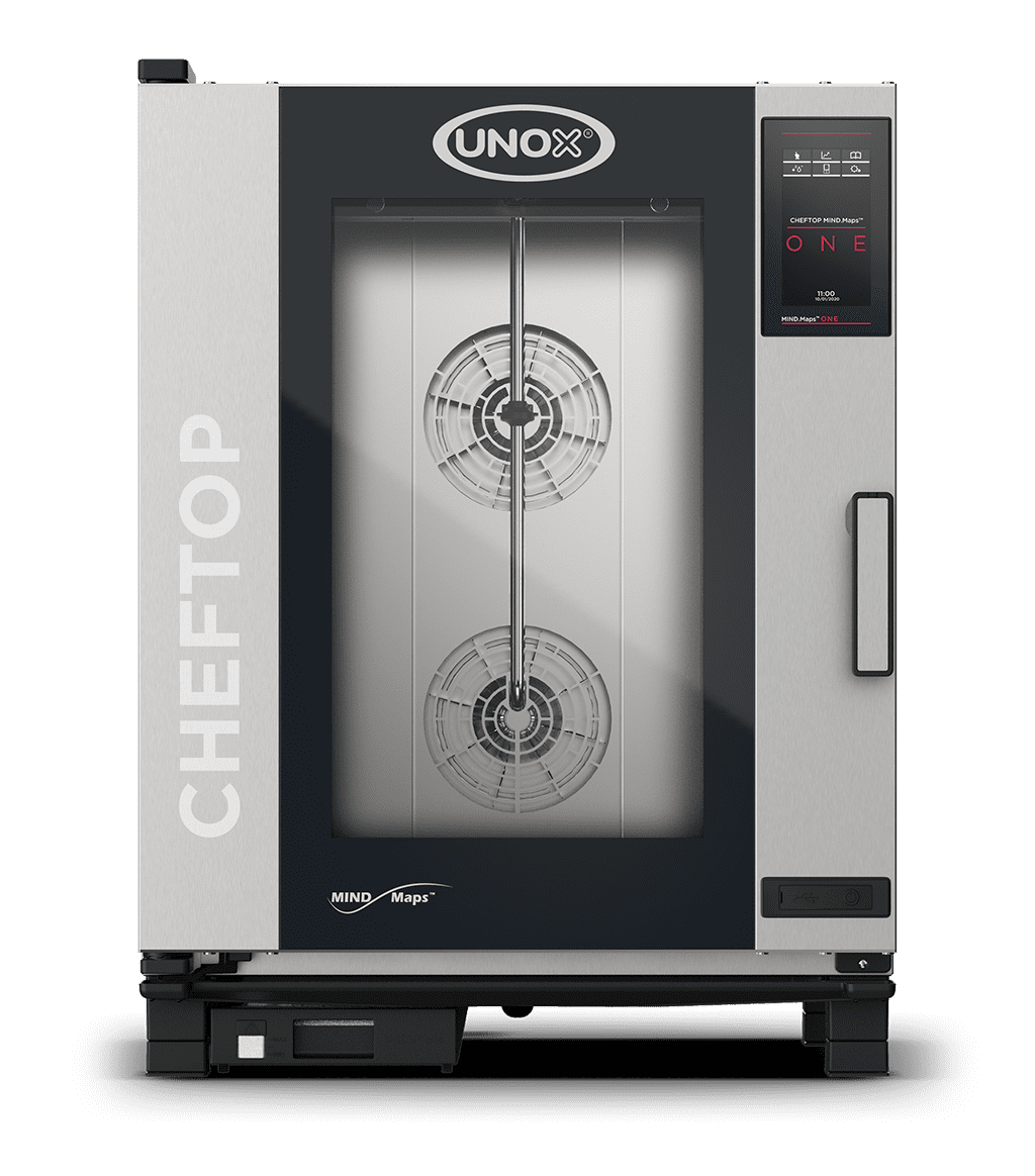 10 vsuvů GN 1/1 Obrázek profesionální konvektomat UNOX CHEFTOP MIND.Maps™ ONE XEVC-1011-E1RM.