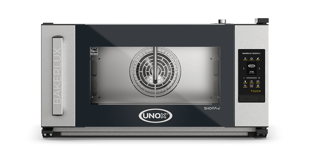 3 trays 600x400 Render of UNOX BAKERLUX SHOP.Pro™ TOUCH commercial convection with humidity oven XEFR-03EU-ETLV-MT.