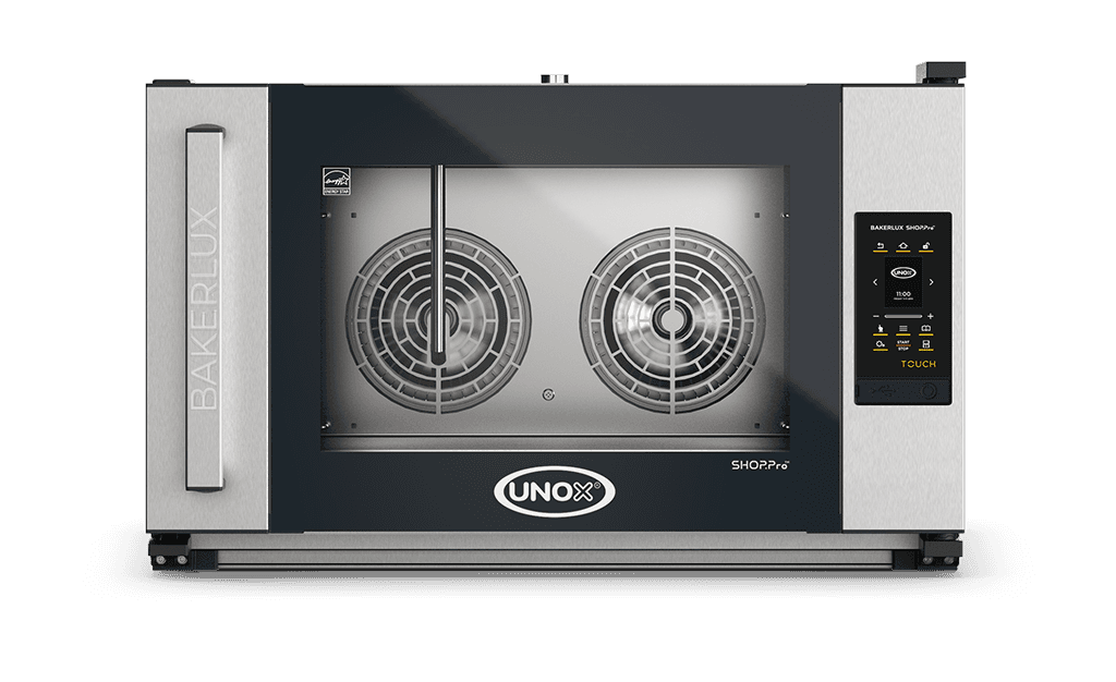 4 trays 600x400 Render of UNOX BAKERLUX SHOP.Pro™ TOUCH commercial convection with humidity oven XEFR-04EU-ETLV-MT.