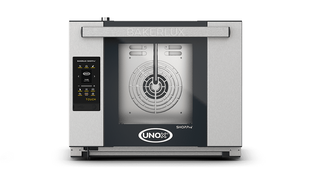 4 vsuvů 460x330 Obrázek profesionální konvekční pec s přivlhčením  UNOX BAKERLUX SHOP.Pro™ TOUCH XEFR-04HS-ETDP.