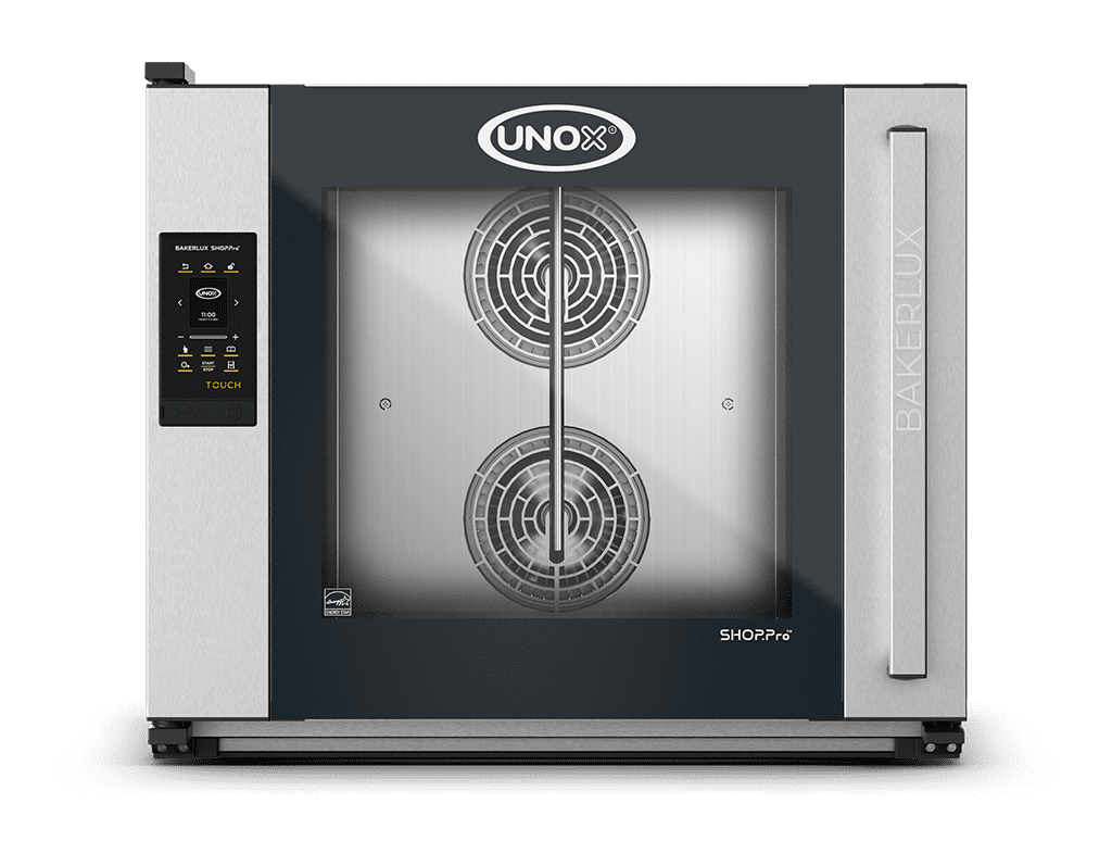 6 vsuvů 600x400 Obrázek profesionální konvekční pec s přivlhčením  UNOX BAKERLUX SHOP.Pro™ TOUCH XEFR-06EU-ETRV-MT.