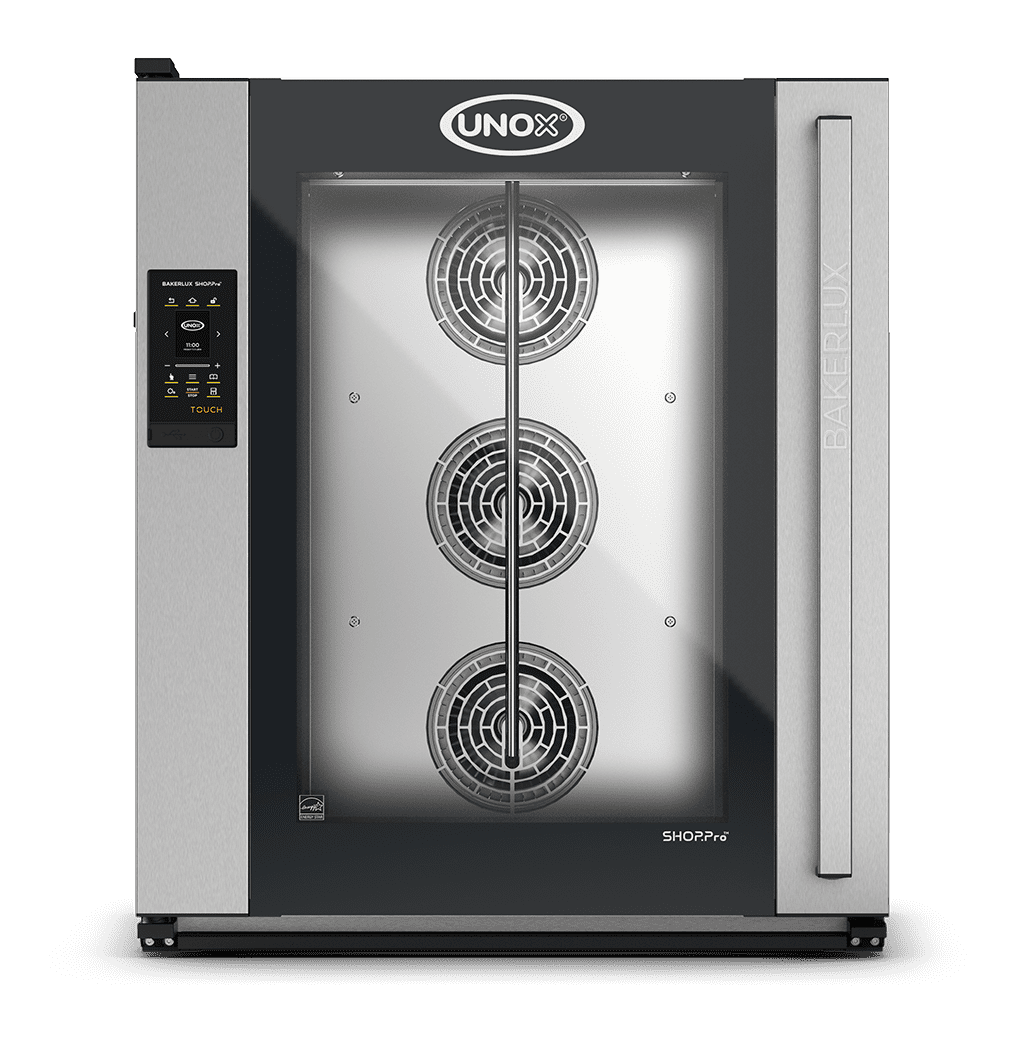 10 vsuvů 600x400 Obrázek profesionální konvekční pec s přivlhčením  UNOX BAKERLUX SHOP.Pro™ TOUCH XEFR-10EU-ETRV-MT.