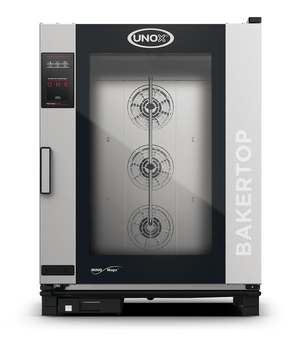 10 trays 600x400 Render of UNOX BAKERTOP MIND.Maps™ BIG ONE commercial trolley combi oven XEBC-10EU-E1LM.