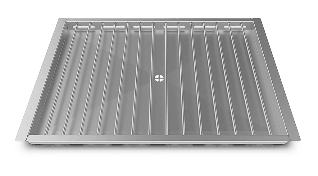 POLLO.GRILL Unox commercieel bakplaat voor roosteren en stoven 600x400 GRP425.