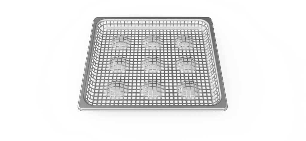 POTATO.FRY Unox commercieel bakplaat voor frituren en eieren GN 2/3 GRP711.