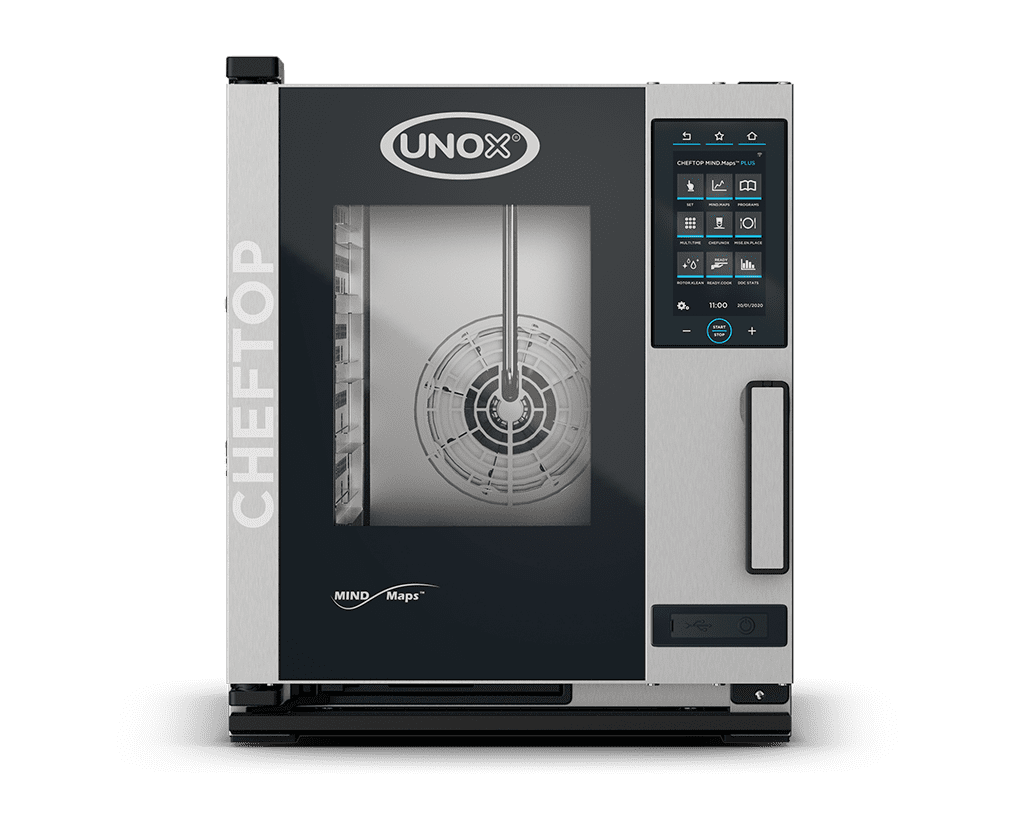 5 teglie GN 2/3 Render forno professionale combinato UNOX CHEFTOP MIND.Maps™ PLUS XECC-0523-EPRM.
