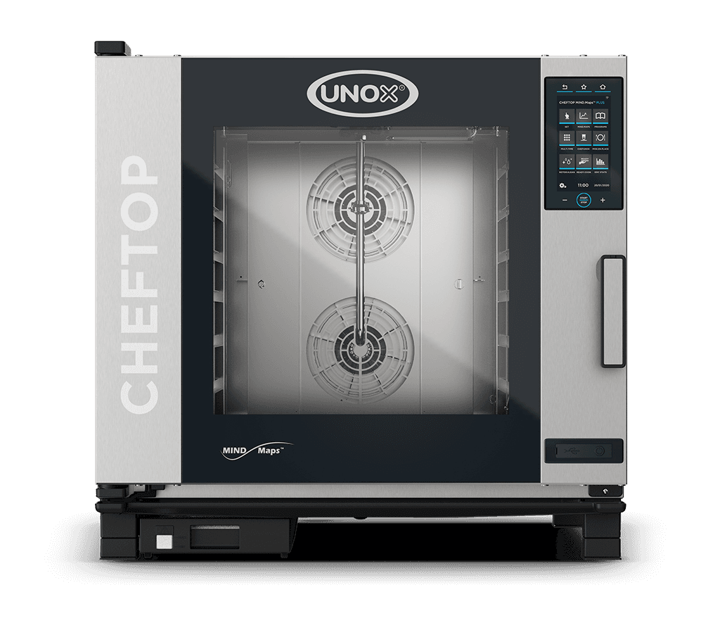 6 teglie GN 2/1 Render forno professionale combinato UNOX CHEFTOP MIND.Maps™ PLUS XMVC-0621-HPRM.