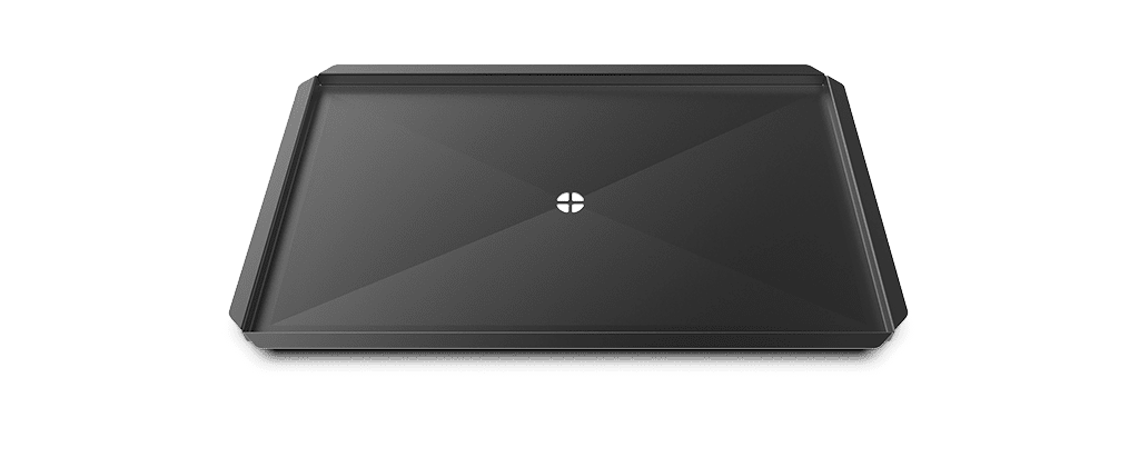 Antihaft-beschichtete kommerzielle Tray mit zentralem Loch, um die Lebensmittelflüssigkeiten und Fette zum Abfluss des gewerblichen Ofens zu leiten XUC046.