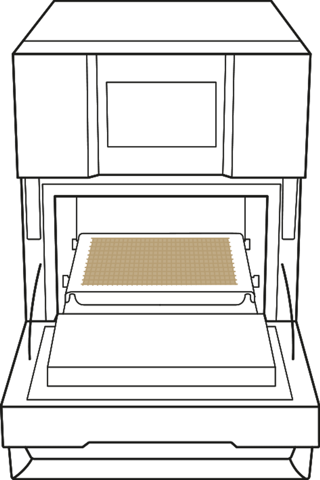 Antihaft-Gitter Unox kommerzielle Tray für Schnellofen 300x300 XUC295.