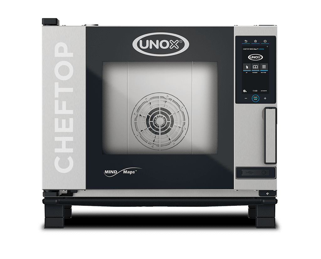 5 bandejas GN 1/1 Render horno de convección profesional UNOX BAKERLUX SHOP.Pro™ GO XAVC-0511-EQRM.