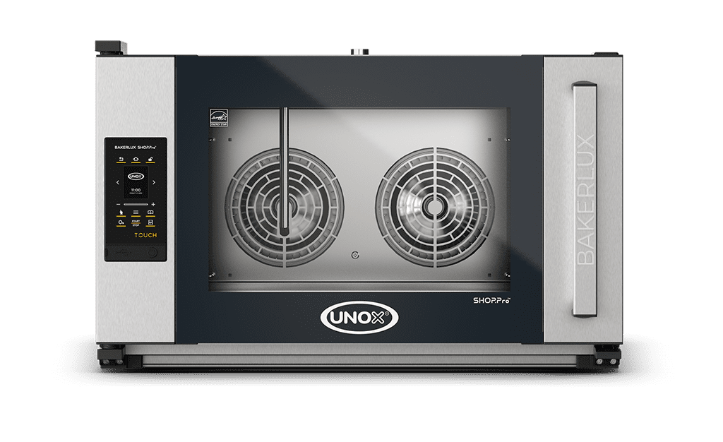 4 bandejas 18"x26" Render horno de convección con humedad profesional UNOX BAKERLUX SHOP.Pro™ TOUCH XAFR-04FS-ETRV.