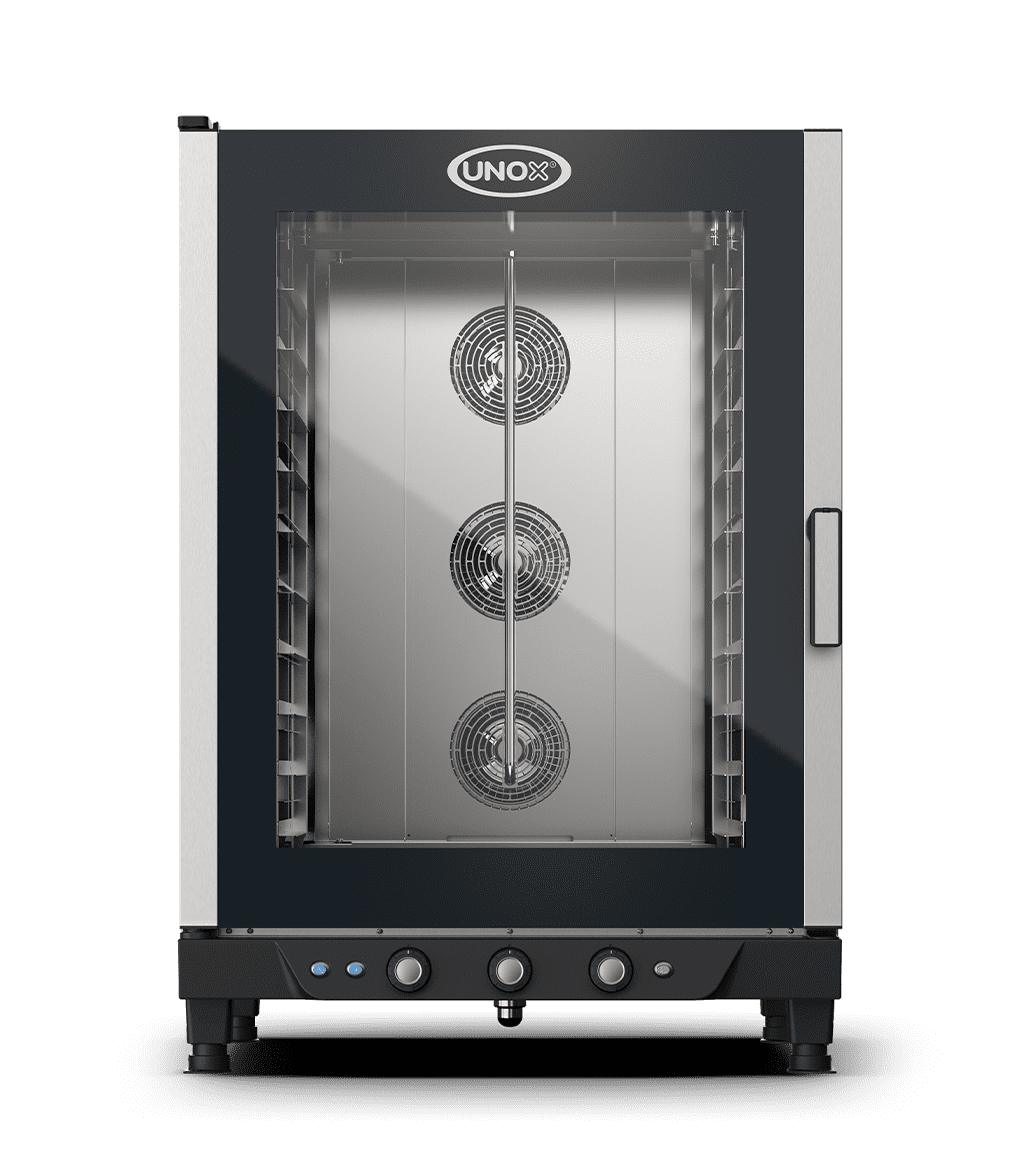 8 bandejas 18"x26" Render horno de convección con humedad profesional UNOX BAKERLUX™ & LINEMISS™ XB893-AL.