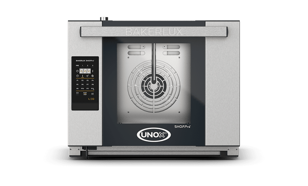 4 bandejas 460x330 Render horno de convección con humedad profesional UNOX BAKERLUX SHOP.Pro™ LED XEFR-04HS-ELDV.