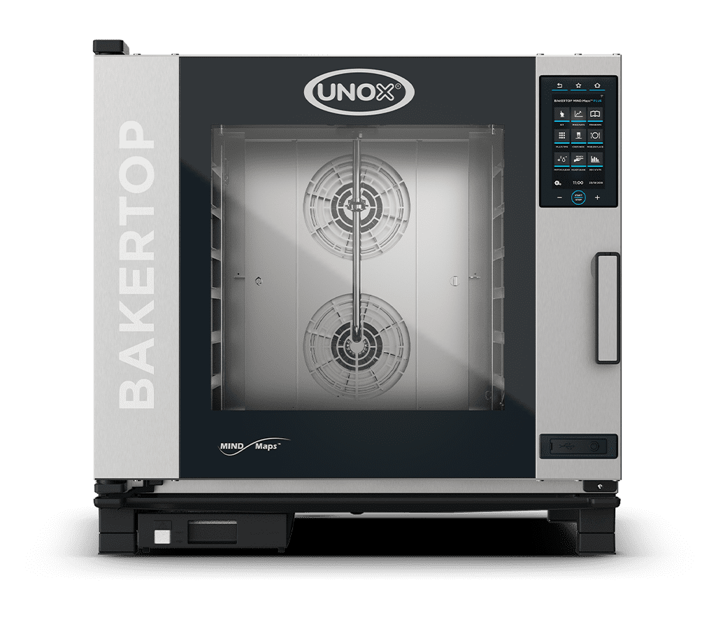 5 bandejas 660x460 Render horno mixto profesional UNOX BAKERTOP MIND.Maps™ PLUS XEBC-06FS-EPRM-AL.