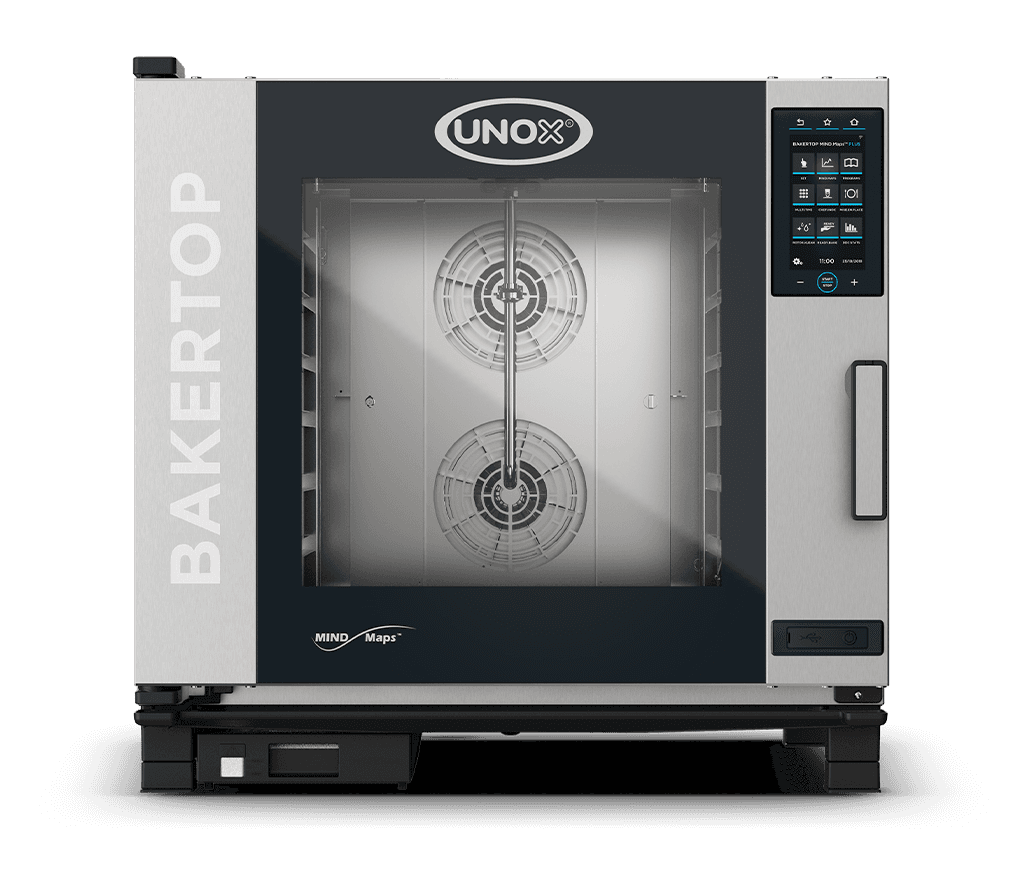 5 bandejas 660x460 Render horno mixto profesional UNOX BAKERTOP MIND.Maps™ PLUS XEBC-06FS-EPRM-CM.