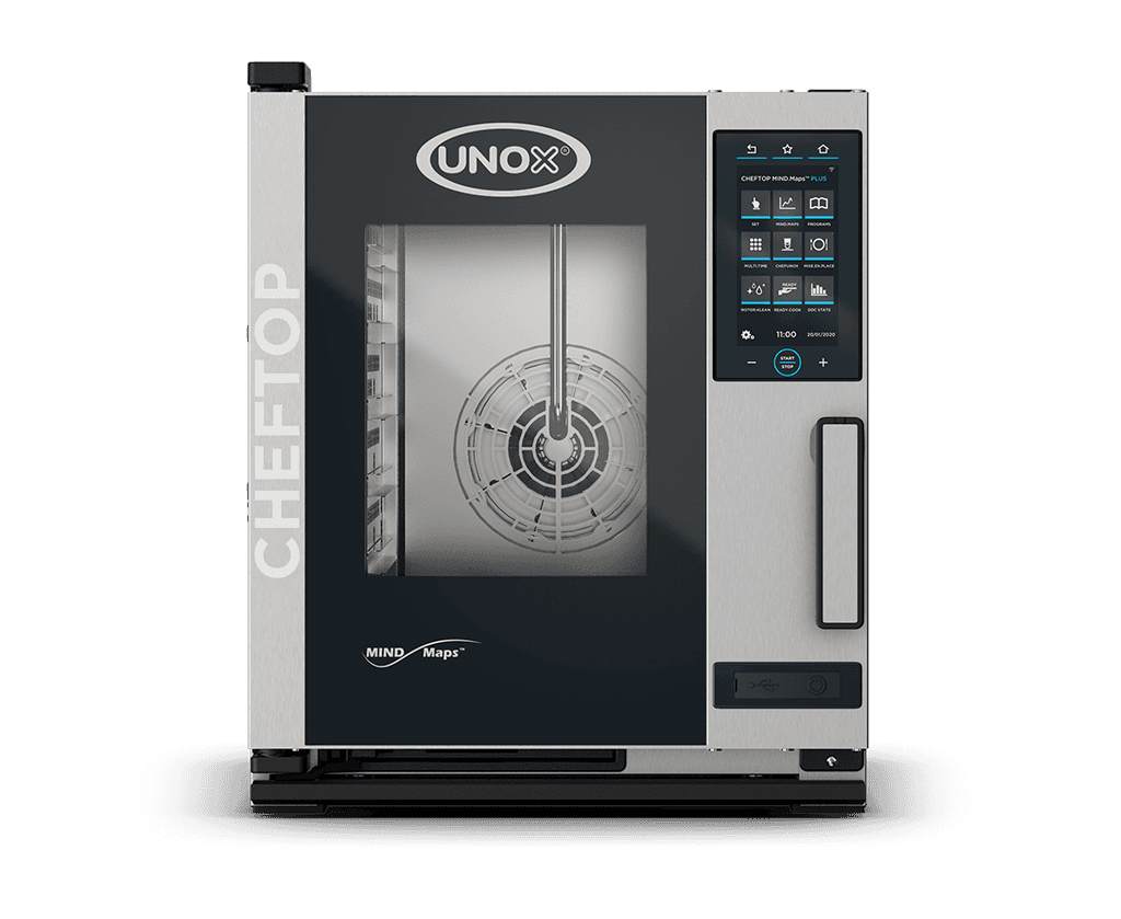 5 bandejas GN 2/3 Render horno mixto profesional UNOX CHEFTOP MIND.Maps™ PLUS XECC-0523-EPRM-CM.