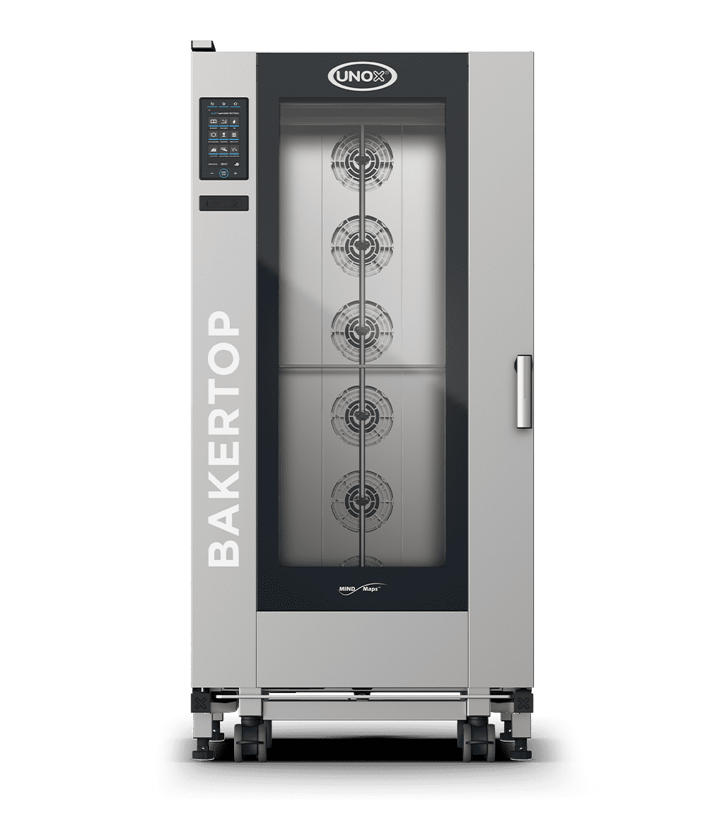 16 bandejas 18"x26" Render horno mixto de carro profesional UNOX BAKERTOP MIND.Maps™ BIG PLUS XEBL-16FS-DPRS-AL.