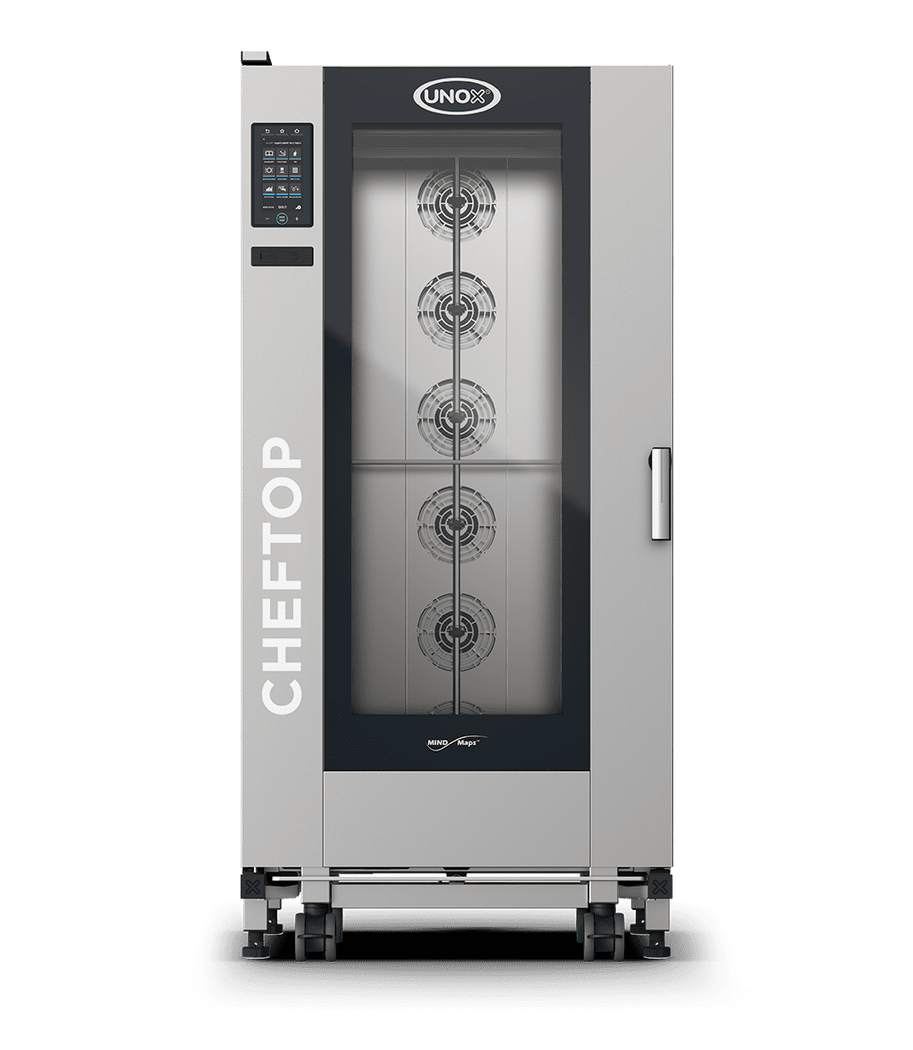 20 bandejas GN 1/1 Render horno mixto de carro profesional UNOX CHEFTOP MIND.Maps™ BIG PLUS XEVL-2011-YPRS.